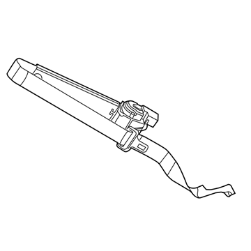 Mopar 5ME42DX9AA 2Nd Rear Center Seat Belt