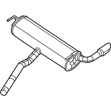 2017 Jeep Cherokee Muffler - 68185862AH