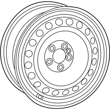 Mopar 68263312AA Steel Wheel