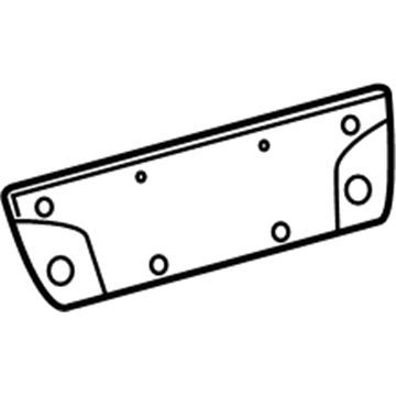 Mopar 68223757AA Bracket-License Plate