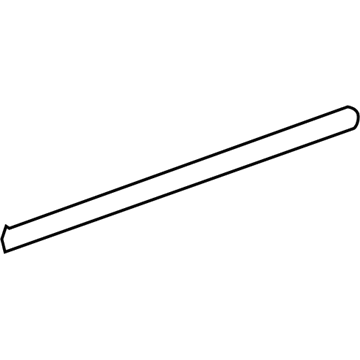 Mopar 55112378AE WEATHERSTRIP-Rear Door Belt Outer