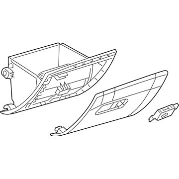 Mopar 5UT24PS4AC Door-Glove Box