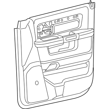 Mopar 6SE301X8AD Panel-Front Door Trim