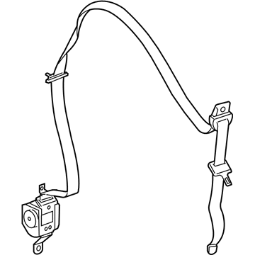 Mopar 5HQ271J3AB Front Outer Seat Belt Left