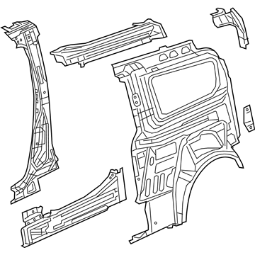 Mopar 68337146AA Panel-Body Side Aperture Inner