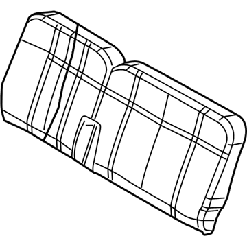 Mopar 1JU631D5AA Seat Back-Rear