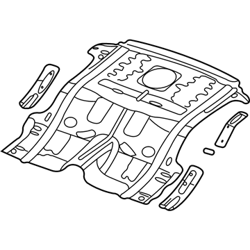 2004 Jeep Liberty Floor Pan - 55360589AB