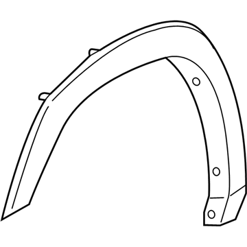 Mopar 6MS34GXHAB Molding-Wheel Opening Flare