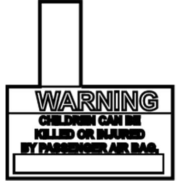 Mopar 5114035AA Label-Air Bag Warning