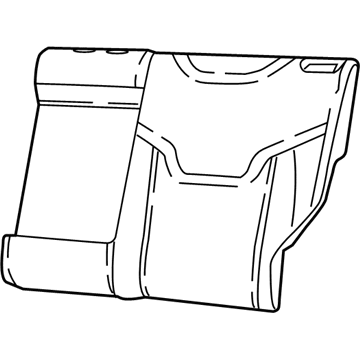 Mopar 6GA89LT5AB Rear Seat Back Cover