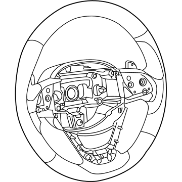 2019 Jeep Grand Cherokee Steering Wheel - 6VD95LA8AA