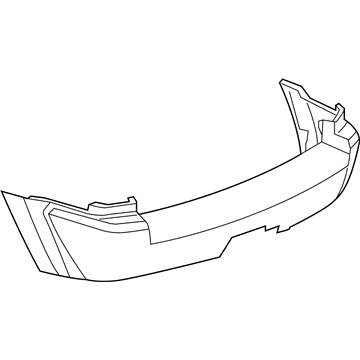 Mopar 5159058AC Rear Primered Bumper Cover