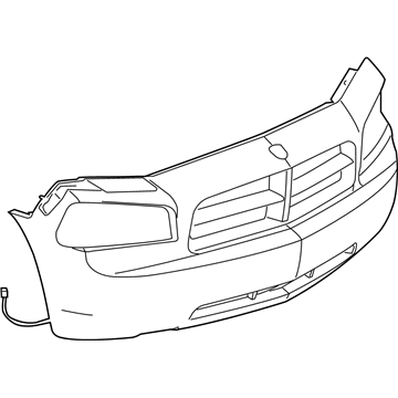 Mopar 68025434AA Front Bumper Cover