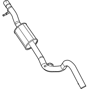 Jeep Wrangler Exhaust Pipe - 68298298AD