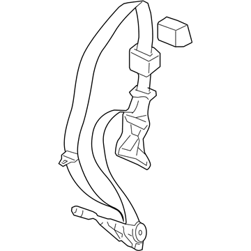 Mopar 1XF131X9AA Restraint System-Center Belt Assembly