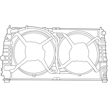 2000 Chrysler 300M Fan Shroud - 5066160AA