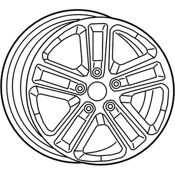 Mopar 5VH241A7AA Aluminum Wheel