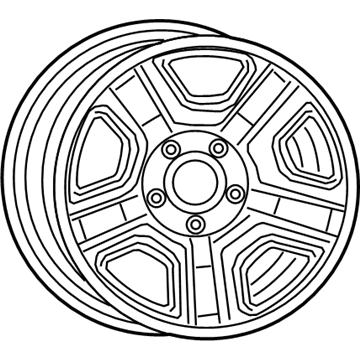 Mopar 5VH22RXFAB Steel Wheel