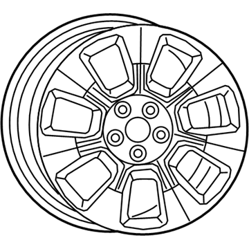 Mopar 6BZ431STAA Aluminum Wheel