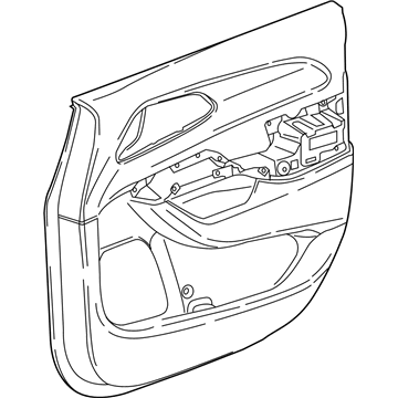 Mopar 5RP532D2AI Panel-Front Door Trim