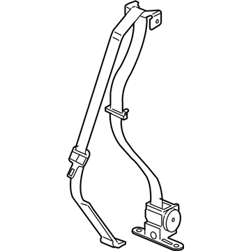 Mopar 5HQ391J3AB Rear Center Shoulder Seat Belt