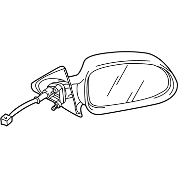 Mopar 55077079AD Outside Rearview Electric Foldaway Mirror