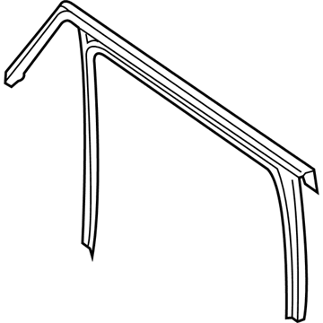 Mopar 4787960AA W-Strip-Front Door Flush Glass