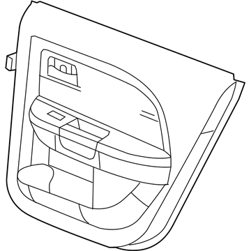 Mopar 1TC861X9AE Panel-Rear Door Trim