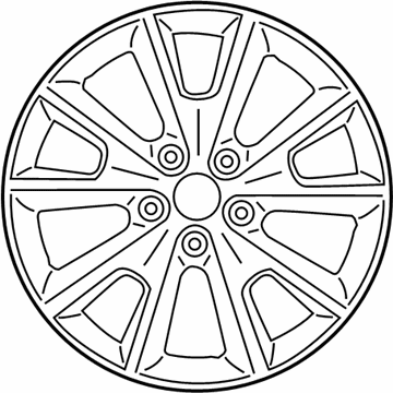 Mopar 5SN87AAAAA Aluminum Wheel