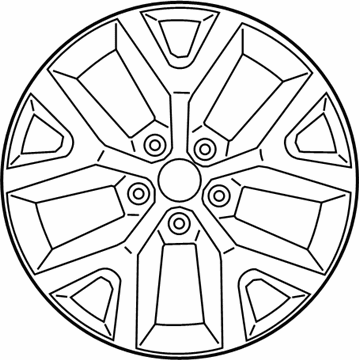 Mopar 1UT91RXFAB Aluminum Wheel