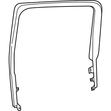 Mopar 5YJ63TX7AD Molding-Rear Door