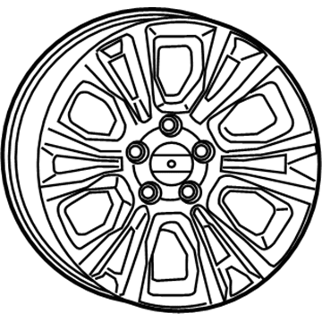 Mopar 1UB18RXFAB Aluminum Wheel