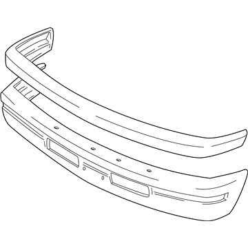 1994 Dodge Ram Wagon Bumper - 5EB73RSA