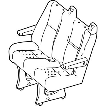 Mopar 1JB471A6AA Seat-Rear