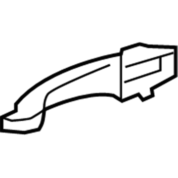 2012 Chrysler 200 Door Handle - 1KR95HBVAB