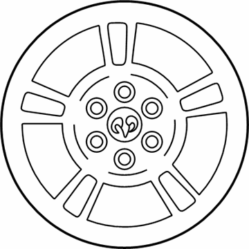 Mopar 5HF01PAKAA Aluminum Wheel