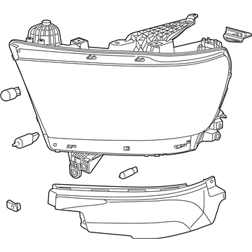 Mopar 68316080AD Headlamp