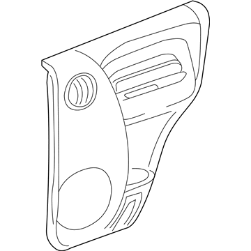 Mopar 5GF211DVAP Panel-Rear Door Trim