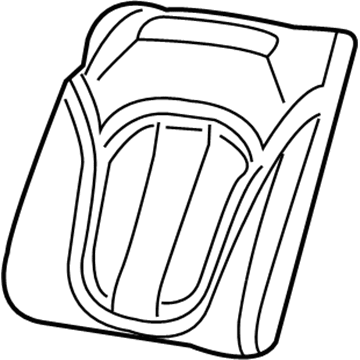 Mopar 5SK20ML2AF Rear Seat Back Cover Right