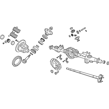 Mopar 68272089AC Axle-Rear Complete