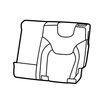 Mopar 6ST29LT5AA Rear Seat Back Cover