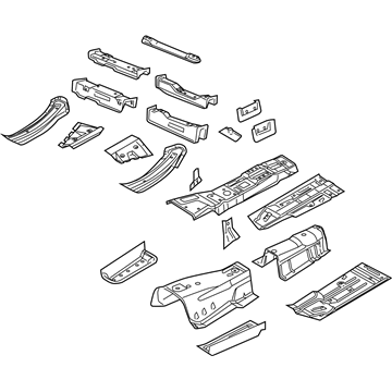 Mopar 68174051AE Pan-Front Floor