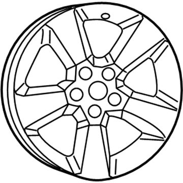 Mopar 5PN31XZAAA Aluminum Wheel