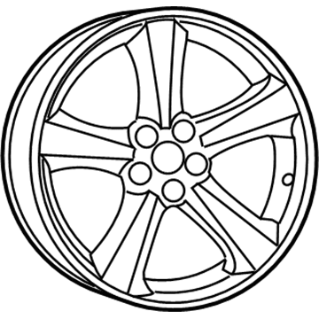 Mopar 5PE921XFAB Aluminum Wheel