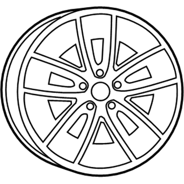 Mopar 5LD37RNWAA Aluminum Wheel