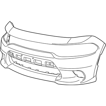 Mopar 5PP39TZZAE Front Bumper Cover