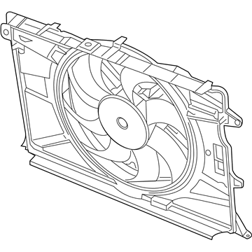 2016 Jeep Renegade Engine Cooling Fan - 68256125AA