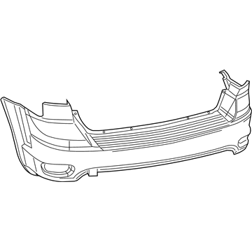 Mopar 5RS17TZZAD Rear Upper Bumper Cover