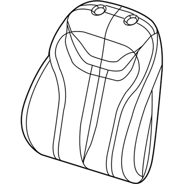 Mopar 5SH98DX9AA Front Seat Back Cover Right