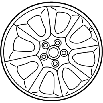 Mopar 5LC46JXYAA Aluminum Wheel